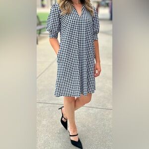 Jude Connally‎ Gingham Black Emerson Dress- NEW